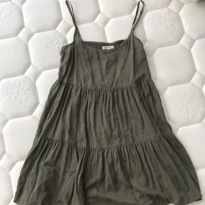 Olive green sun dress
